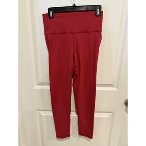 ECHT Red Scrunch Butt Leggings Women’s Size Large High Waisted Gym Workout